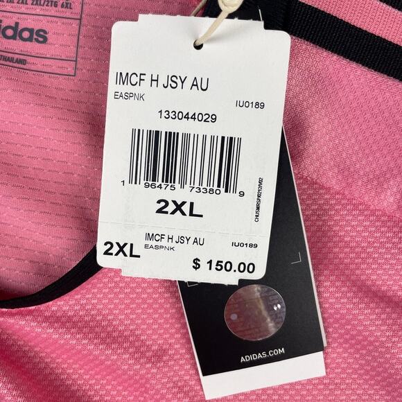 Inter Miami CF Men's Adidas XX-Large Pink Black Aeroready Home Aunthentic Jersey - Picture 6 of 16